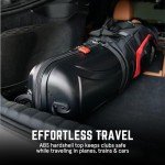 Wheeled Golf Travel Bag with Hard Case & Lock