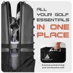 Waterproof Golf Travel Bag with Wheels and Handle