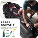 UNIHIMAL Heavy Duty Golf Travel Bag with Wheels