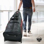 Wheeled Golf Travel Bag with Hard Case & Lock