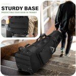 UNIHIMAL Heavy Duty Golf Travel Bag with Wheels