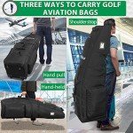Waterproof Golf Travel Case with Wheels, Foldable