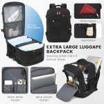 Suncle Water-Resistant Travel Laptop Backpack, Black
