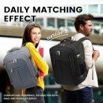 Suncle Water-Resistant Travel Laptop Backpack, Black