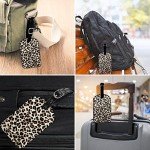 Leopard Print Leather Luggage Tags - 1 Pack