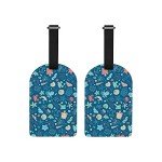 Ocean Pattern Travel Luggage Tags - 2 Pack