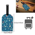 Ocean Pattern Travel Luggage Tags - 2 Pack