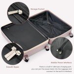 Merax 4-Piece Hardshell Luggage Set with TSA Lock