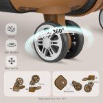 Melalenia 4-Piece Hardside Carry-On Luggage Set