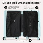 TIYFIY Lightweight Hardshell Luggage Set - Blue