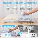 12 Pack Vacuum Storage Bags with Electric Pump