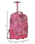 Rockland Melbourne Expandable Spinner Luggage - Bandana