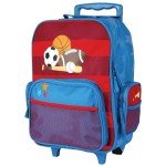 Stephen Joseph Boys Rolling Luggage - Blue & Red