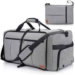 120L Waterproof Travel Duffle Bag with Shoe Compartment