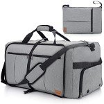 120L Waterproof Travel Duffle Bag with Shoe Compartment