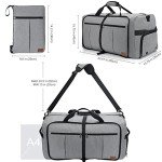 120L Waterproof Travel Duffle Bag with Shoe Compartment
