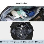 Women's Travel Gym Tote Bag with Wet Pocket