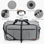 120L Waterproof Travel Duffle Bag with Shoe Compartment