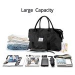 Women's Travel Gym Tote Bag with Wet Pocket
