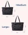 BAGSMART Women's Tote Bag with Compartments and Zipper