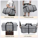 120L Waterproof Travel Duffle Bag with Shoe Compartment