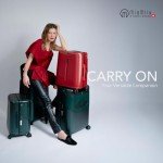 MiaMily Kids’ Carry-On Luggage with Seat, Dusty Pink