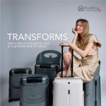 MiaMily Kids’ Carry-On Luggage with Seat, Dusty Pink