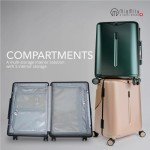 MiaMily Kids’ Carry-On Luggage with Seat, Dusty Pink