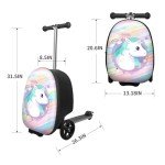 Kids' Scooter Luggage with LED Wheels