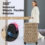 Merax 3-Piece Leopard Expandable Luggage Set