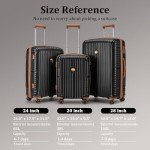 Joyway 3-Piece 28" Hardside Luggage Set