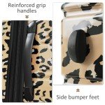 Merax 3-Piece Leopard Expandable Luggage Set