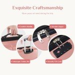 OLIXIS 20-Inch Expandable Pink Hardside Carry-On