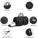 Convertible Garment Duffle Bag with Shoe Pouch