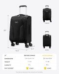 LUGGEX 21-Inch Expandable Soft Side Carry-On