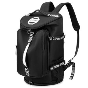 Multi-Functional Gym Duffle Backpack with Shoe Compartment