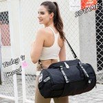 Multi-Functional Gym Duffle Backpack with Shoe Compartment