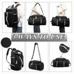 Multi-Functional Gym Duffle Backpack with Shoe Compartment