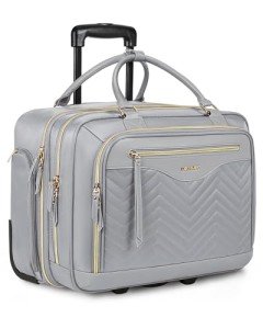 Light Flight 17.3-Inch Rolling Laptop Bag - Grey