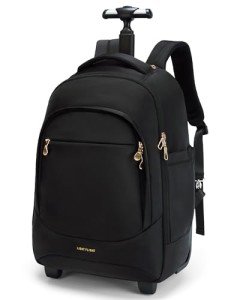 Water-Resistant 17-Inch Rolling Travel Backpack