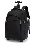 Water-Resistant 17-Inch Rolling Travel Backpack