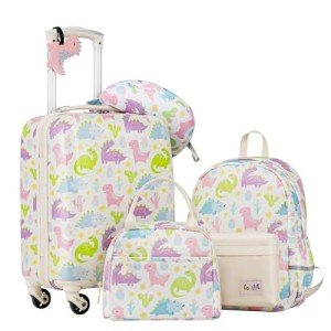 Coolife 5-Piece Kids’ Hardside Luggage Set