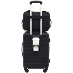 Wrangler Black Smart Luggage Set with USB Port