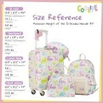 Coolife 5-Piece Kids’ Hardside Luggage Set