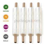 100 Rolls of 20” Stretch Wrap with Handle