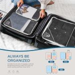 MattTravel 6-Piece Compression Packing Cubes Set