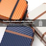 Coolife Hardshell Luggage Set with Spinner Wheels