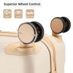 Vintage Cream White 6-Piece Luggage Set