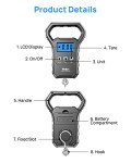Digital Luggage Scale with Backlit LCD Display