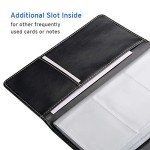 Sooez Leather Business Card Holder - 240 Capacity